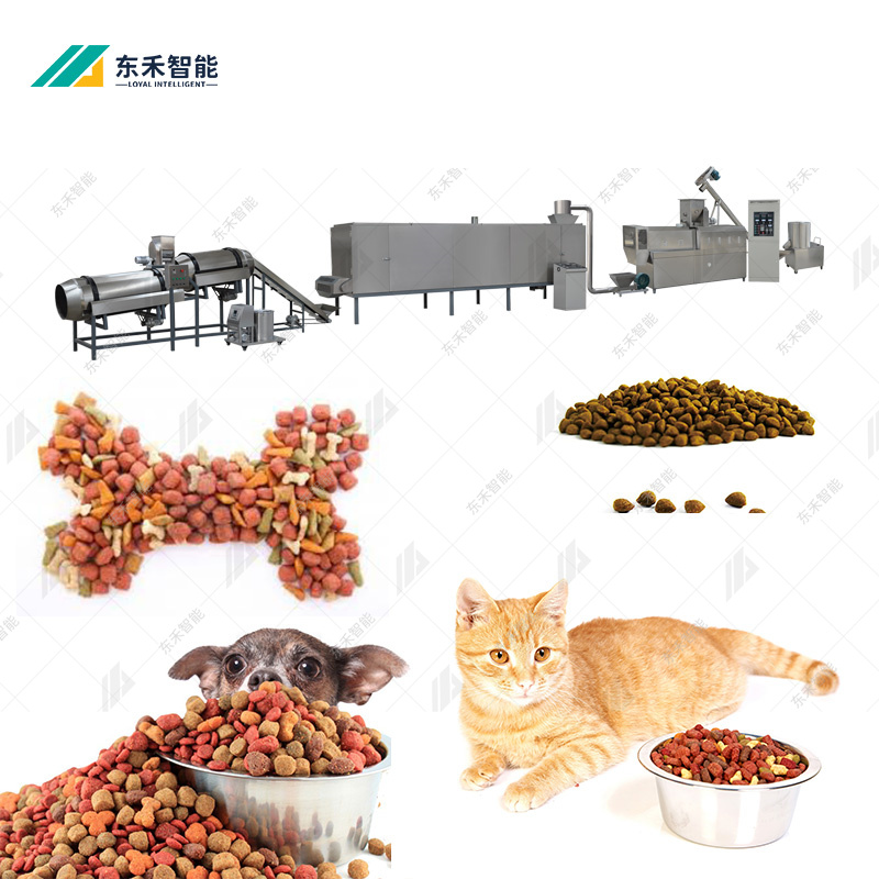 生产狗粮的设备 宠物饲料成型挤出机 无骨猫粮加工机器